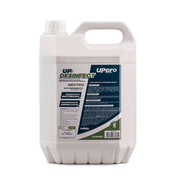 Desinfetante uso geral 5l – neutro UP DESINFECT UPPRO – Nobre