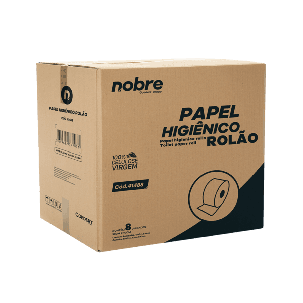 Papel higiênico rolão c/8x10cm.x300m – Nobre