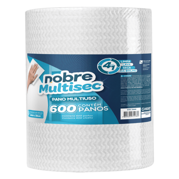 Pano Multiuso Slim – 28cm x 240m – Branco – Nobre