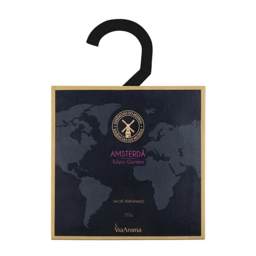 Sachê Perfumado Amsterdã Tulipa Garden Linha Mundo Via Aroma - 20g