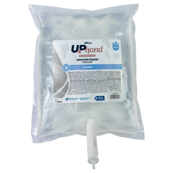 Sabonete liquido glicerinado refil bag 800ml algodao Up Hand essential – UPPRO