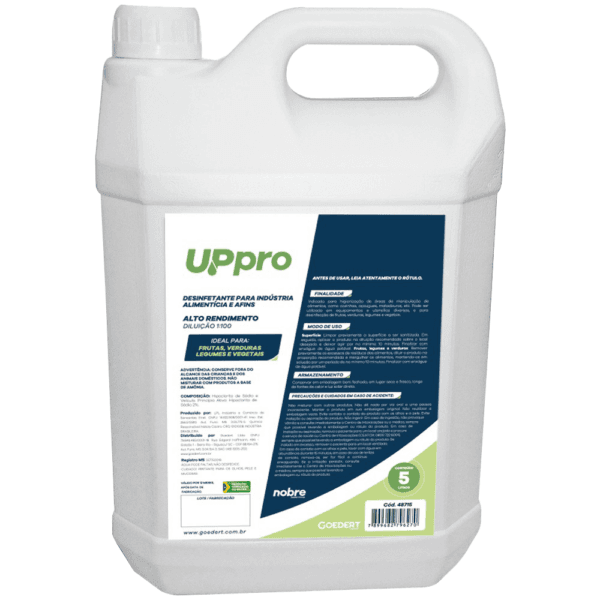 Desinfetante para Frutas, Verduras e Superfícies – 5 litros – UPPRO – Nobre