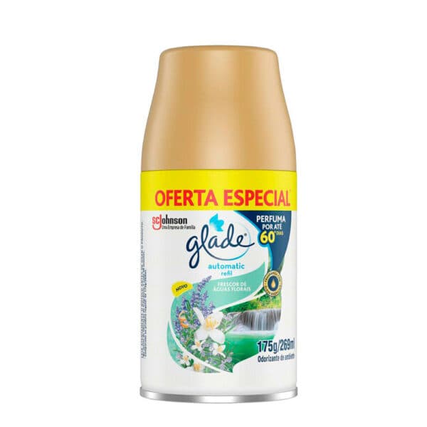 Desodorizador aerosol refil 269ml (automático) águas florais promocional GLADE