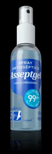 Spray Antisséptico Com Clorexidina Asseptgel Original — original 120ml