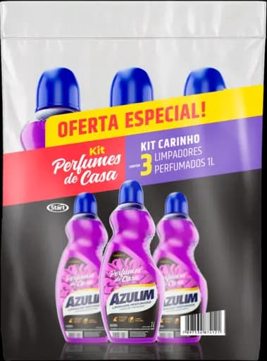 Kit Limpador Perfumado Azulim Perfumes de Casa Carinho — carinho 4x3x1l