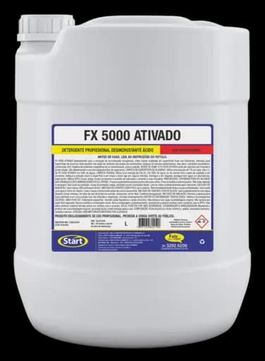 REMOVEDOR DE INCRUSTAÇÕES FX 5000 ATIVADO — fx 5000 ativado 20l 1100 bb usada – Indy Pro