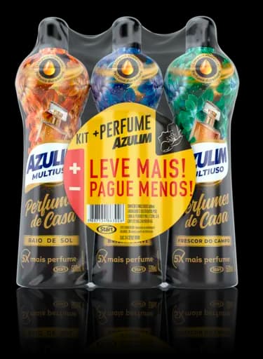 Kit Multiuso Azulim Mias Perfume — 8x3x500ml