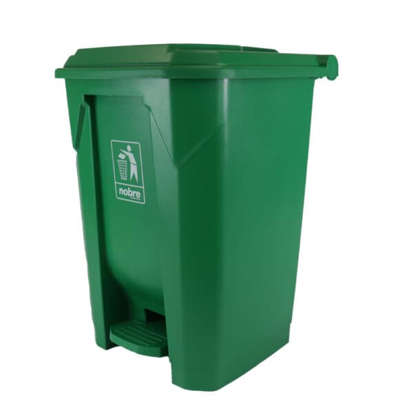 Lixeira plastica c/pedal 50l. verde – Nobre