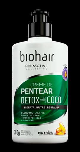 HIDRACTIVE CREME DE PENTEAR DETOX BIOHAIR — biohair hidractive creme de pentear detox oleo de coco