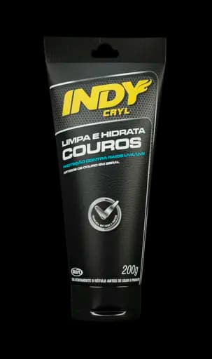 LIMPA E HIDRATA COURO INDY CRYL — indy couro limpa hidrata 6x200g