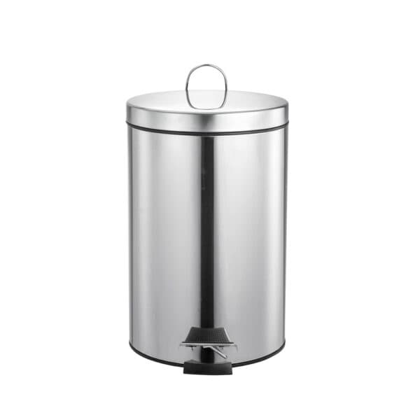 Lixeira inox c/pedal 12l. polido Mood