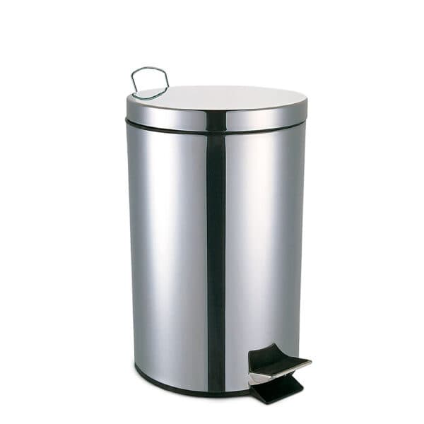 Lixeira inox c/pedal 20l. polido Mood
