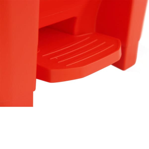 Lixeira plastica c/pedal 50l. vermelha – Nobre
