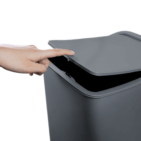 Lixeira Touch – Cinza – 20l – Mood