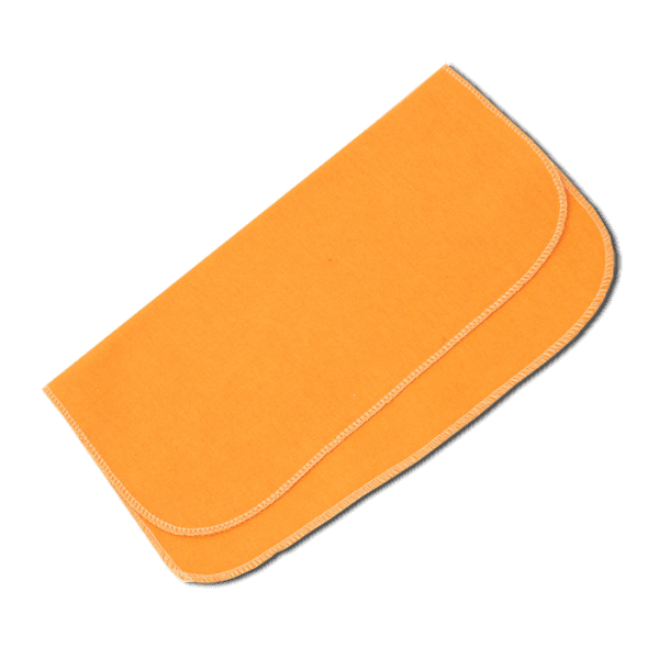 Flanela 100% algodão – 28x38cm – laranja – Nobre