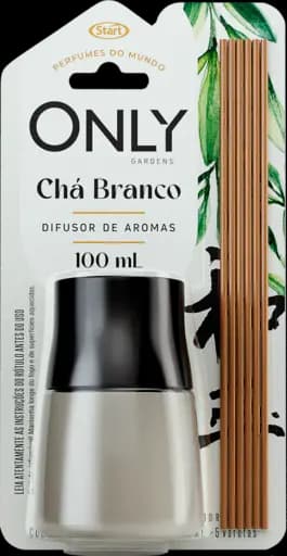 DIFUSOR DE AROMAS ONLY CHA BRANCO 12X100ML