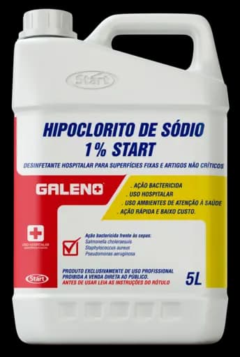 Hipoclorito De Sódio 1% Start Galeno — 5l