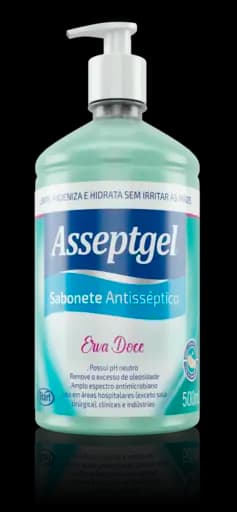 Sabonete Antisséptico Asseptgel Erva Doce — erva doce 500ml