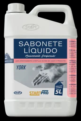 SABONETE LÍQUIDO STARTPRO YORK — sabonete liquido startpro york 4x5l embalagem pet