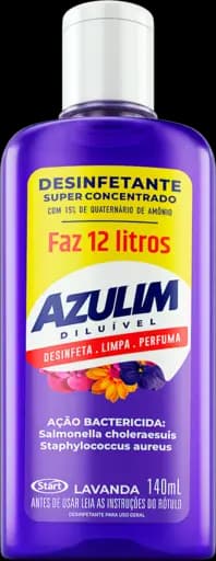 Desinfetante Superconcentrado Azulim Diluível — desinfetante superconcentrado azulim diluivel lavanda