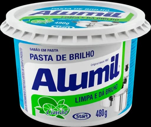 Pasta De Brilho Alumil Coco — limao 480g