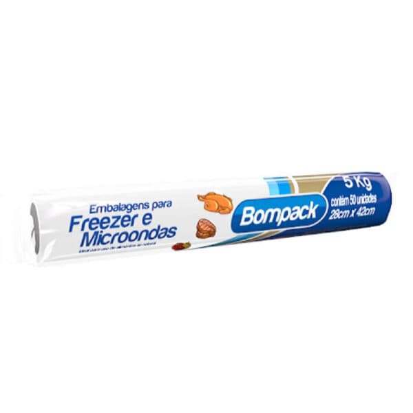 Saco Freezer – 5kg – 50 unidades – Bompack