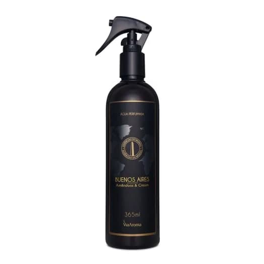 Água Perfumada Buenos Aires Amêndoas & Cream Linha Mundo Via Aroma - 365ml