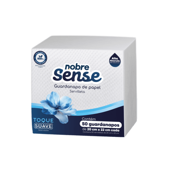 Guardanapo de papel 20x22cm f. simples c/50fls – Nobre Sense