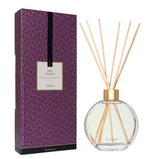 Difusor de Varetas Iris Negra Via Aroma - 200ml