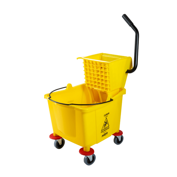 Carro balde 32l (c/espr. cabo inclinado preto) amarelo – Nobre