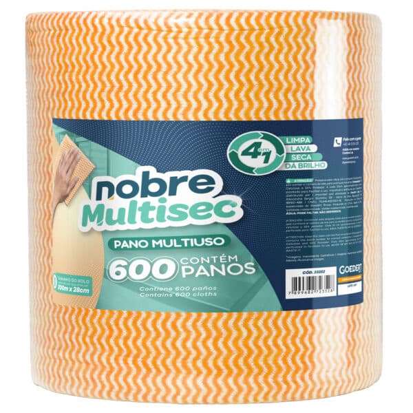 Pano Multiuso Slim 28cm x 300m Laranja Nobre