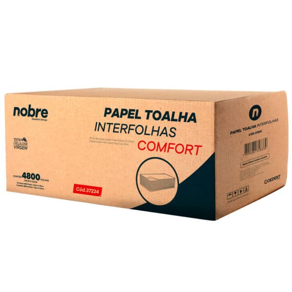 Papel Toalha Interfolhas – Comfort – 20x23cm – c/ 4.800fls – Nobre