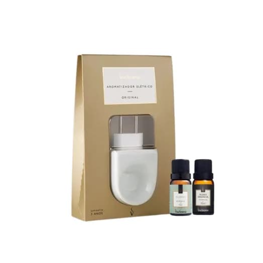 Kit Aromatizador Elétrico Original mais 2 Essências Via Aroma - Bamboo e Nossa Essência