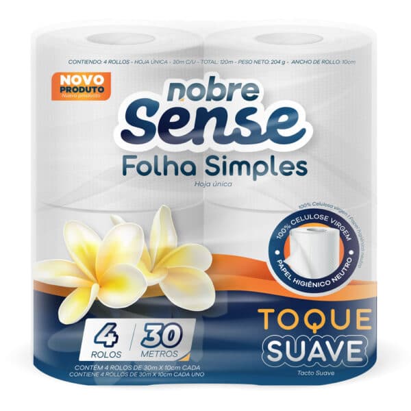 Papel higiênico 10cm x30m Nobre Sense