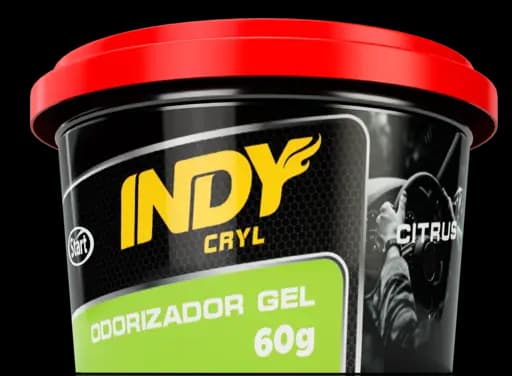 ODORIZADOR GEL CITRUS INDY CRYL — indy odorizador gel citrus 12x60g