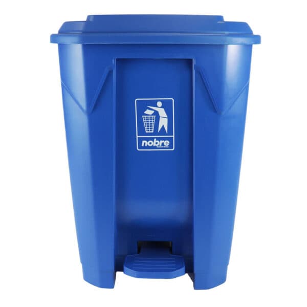 Lixeira plastica c/pedal 50l. azul – Nobre