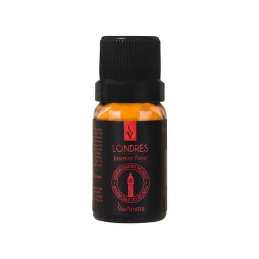 Essência Londres Jasmim Real Linha Mundo Via Aroma - 10ml
