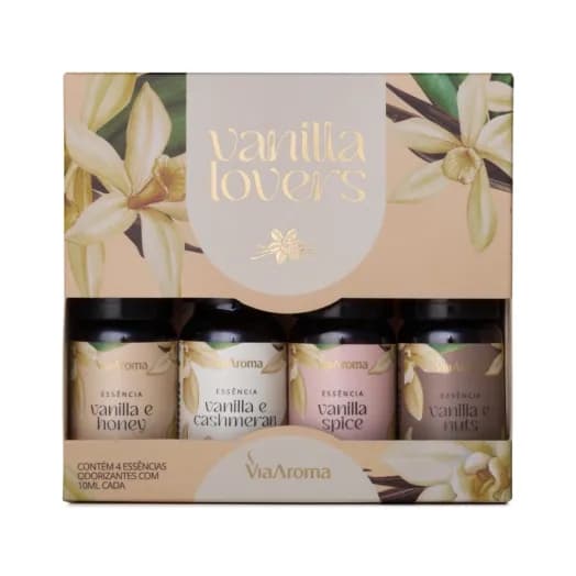 Kit Vanilla Lovers Via Aroma - 4 Essências