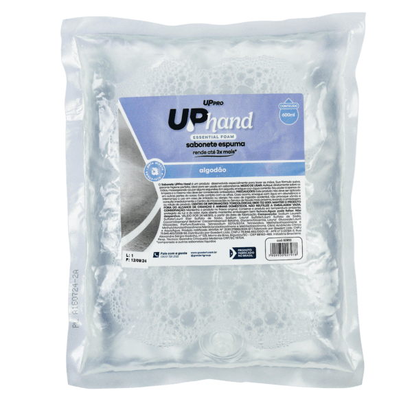 Sabonete espuma refil bag 600ml algodão Up Hand essential – UPPRO