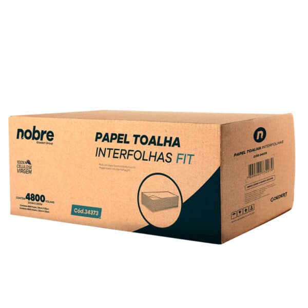 Papel Toalha Interfolhas Fit – 20x20cm – c/ 4800fls – Nobre