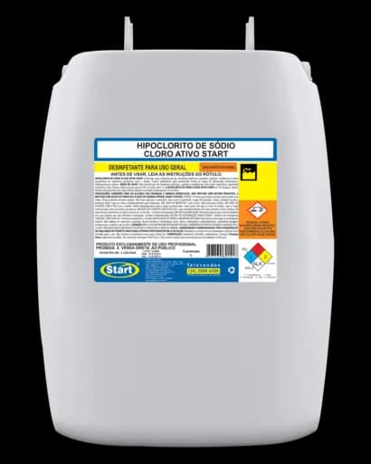 Hipoclorito De Sódio Cloro Ativo — hipoclorito de sodio 50l 60kg cloro ativo start