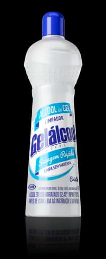 Álcool Em Gel Limpador Multiuso 62.4ºINPM Gelálcool Cristal — cristal 470g