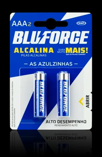 Pilha Alcalina Bluforce AAA — aaa 12x2 – Start Química