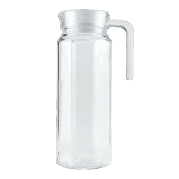 Jarra em vidro c/ tampa plastica e alça 1L – Global
