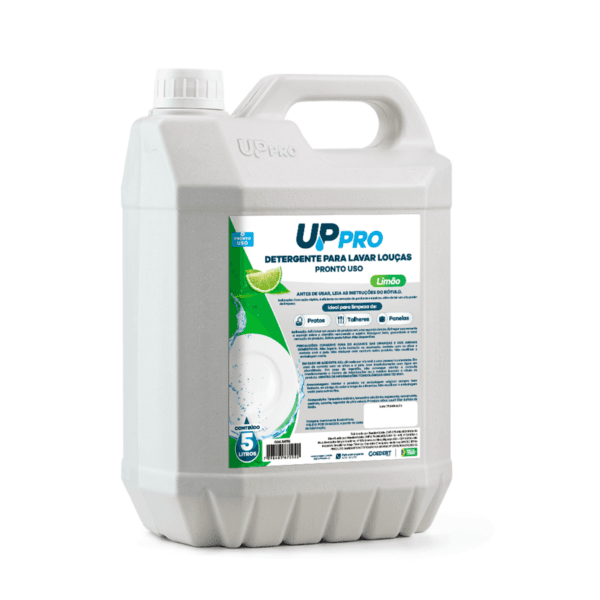 Detergente p/ lavar louças 5L (pronto uso) limão – UPPRO