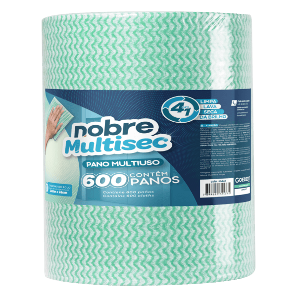 Pano Multiuso Slim – 28cm x 240m – Verde – Nobre