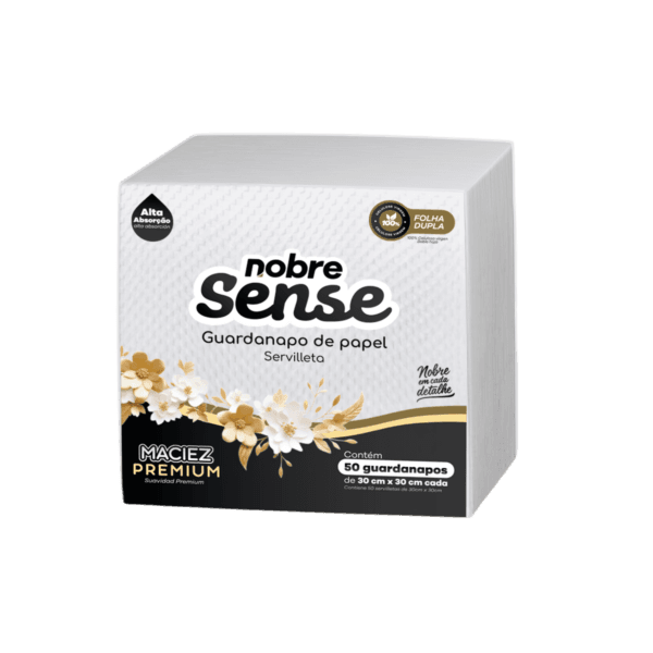 Guardanapo de papel 30x30cm f. dupla c/50fls – Nobre Sense