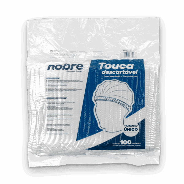 Touca descartavel em TNT sanfonada (pct. c/100und.)- Nobre
