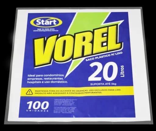 Saco Lixo Leitoso Vorel — sc lixo leit 20l 40x50x005 100x1 vorel
