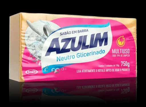 Sabão Em Barra Azulim Glicerinado Neutro — neutro 750g
